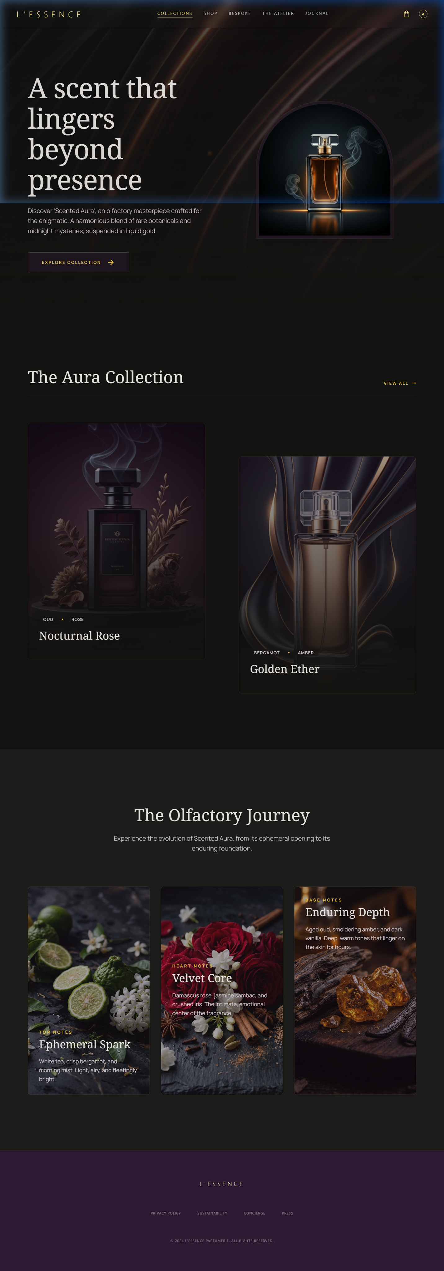 L'ESSENCE Perfumery — Premium E-commerce Website